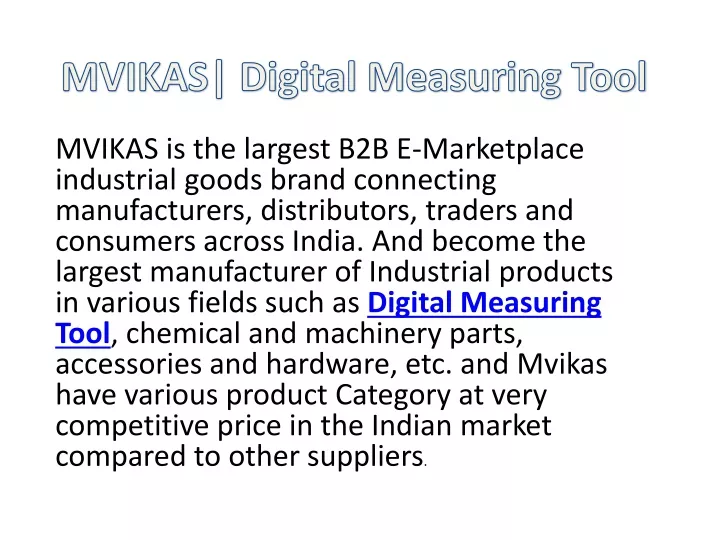 mvikas is the largest b2b e marketplace