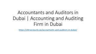 Accountants and Auditors in Dubai