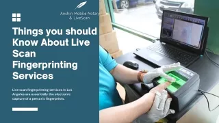 Things You Should Know About Live Scan Fingerprinting Services