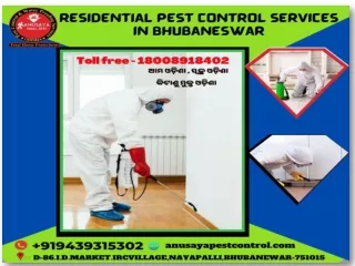 Best Commercial Pest Control Services In Bhubaneswar