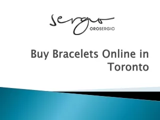Buy Bracelets Online in Toronto