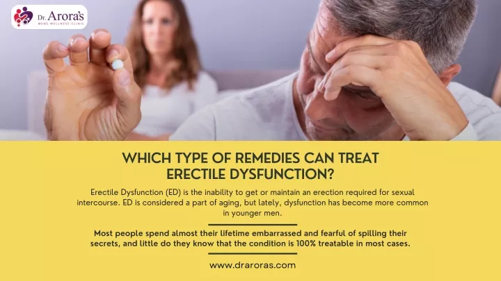 which type of remedies can treat erectile