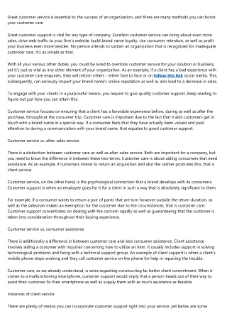 Client service: What it is as well as why it matters
