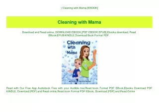 ^DOWNLOAD-PDF) Cleaning with Mama [EBOOK]