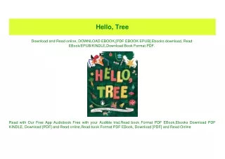 (READ)^ Hello  Tree Pdf