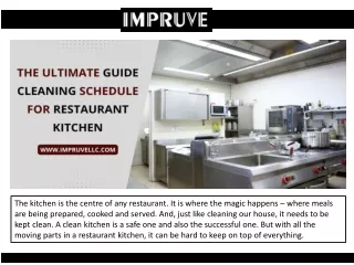 the kitchen is the centre of any restaurant