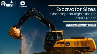 Excavator Sizes- Choosing the Right One for Your Project