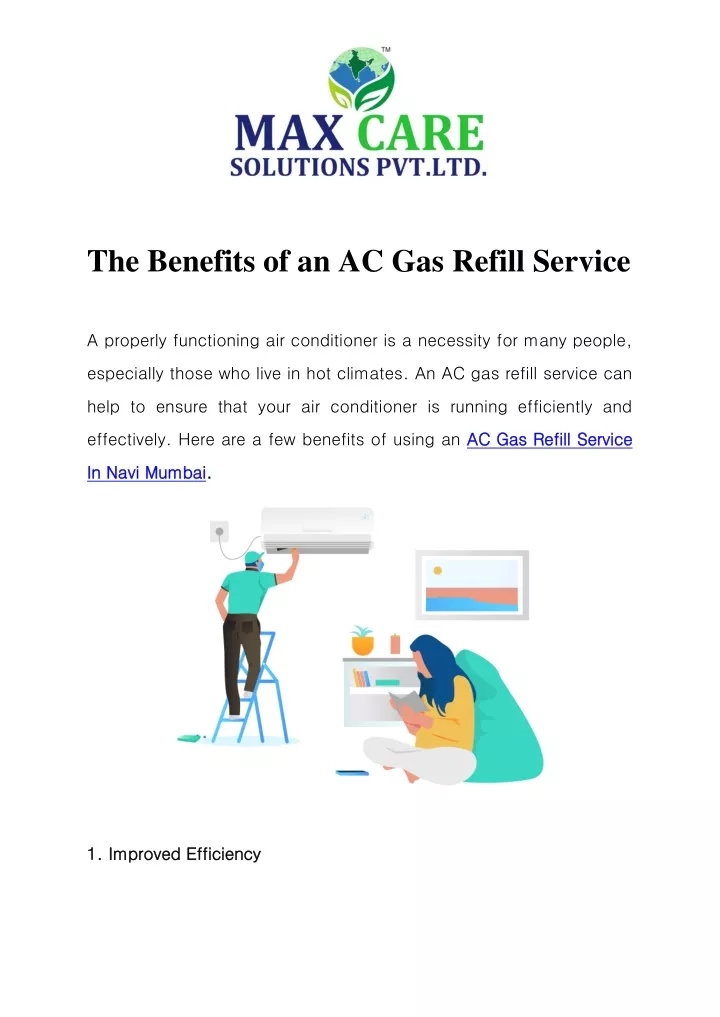 the benefits of an ac gas refill service