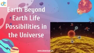 Earth Beyond Earth - Life Possibilities in the Universe
