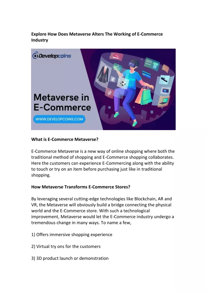 explore how does metaverse alters the working