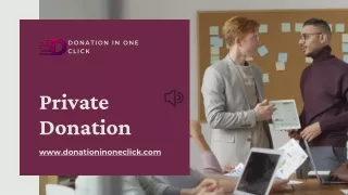 Private Donation || NGO Donate || Donate to NGO || Donationinoneclick.com