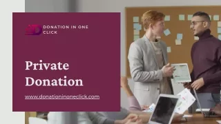 Private Donation || NGO Donate || Donate to NGO || Donationinoneclick.com