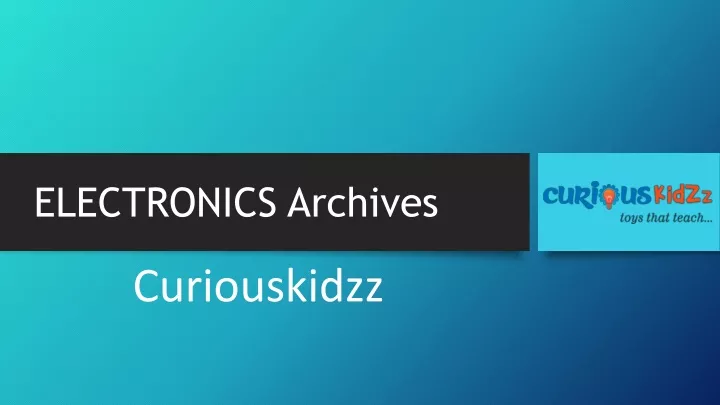 electronics archives