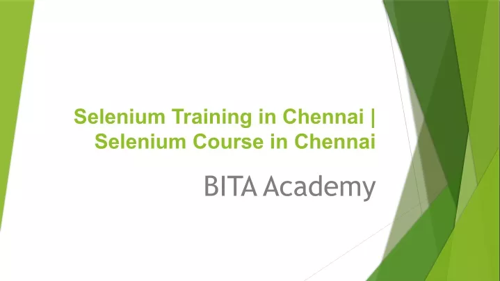 selenium training in chennai selenium course