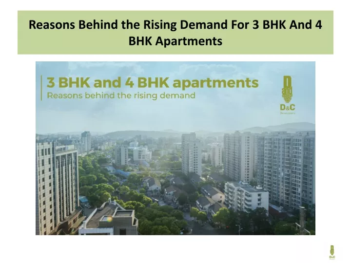 reasons behind the rising demand for 3 bhk and 4 bhk apartments