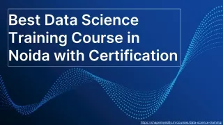 Best Data Science Course in Noida with Certification