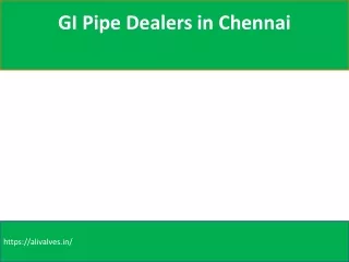 GI Pipe Dealers in Chennai