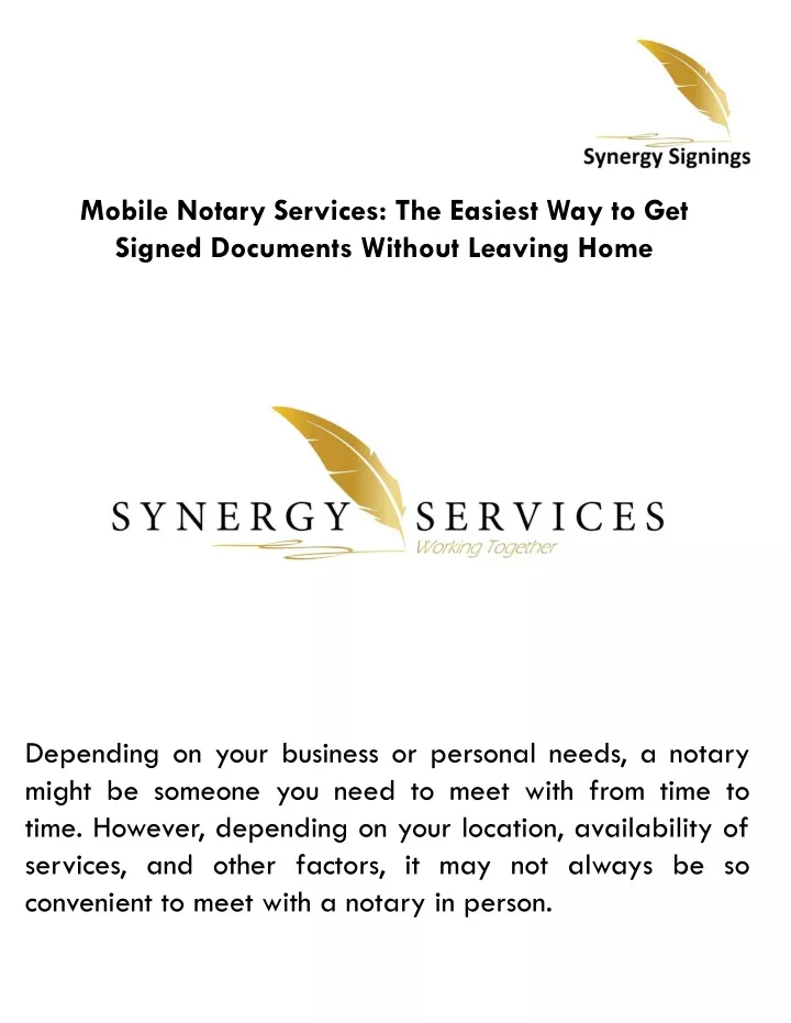 mobile notary services the easiest