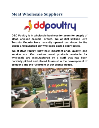 Meat Wholesale Suppliers