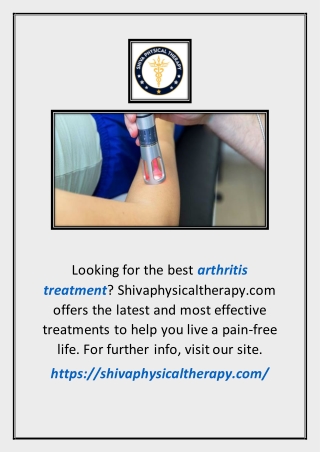 Arthritis Treatment | Shivaphysicaltherapy.com