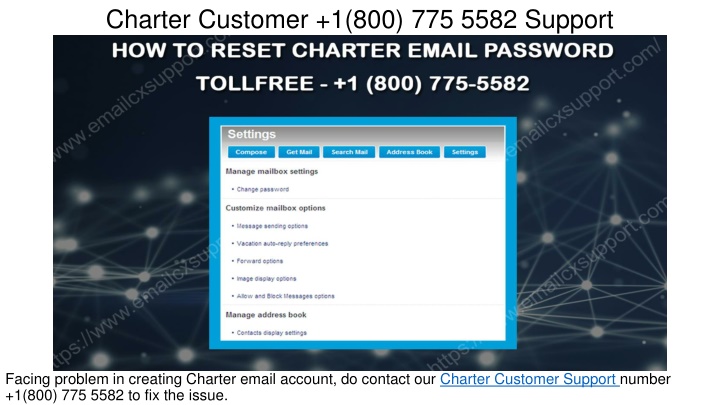charter customer 1 800 775 5582 support