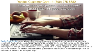 yandex customer care 1 800 775 5582