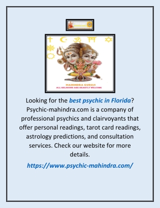 Looking for the best psychic in Florida