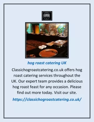 Hog Roast Catering Uk | Classichogroastcatering.co.uk