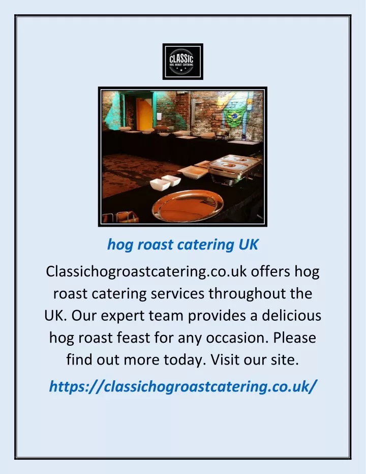 hog roast catering uk