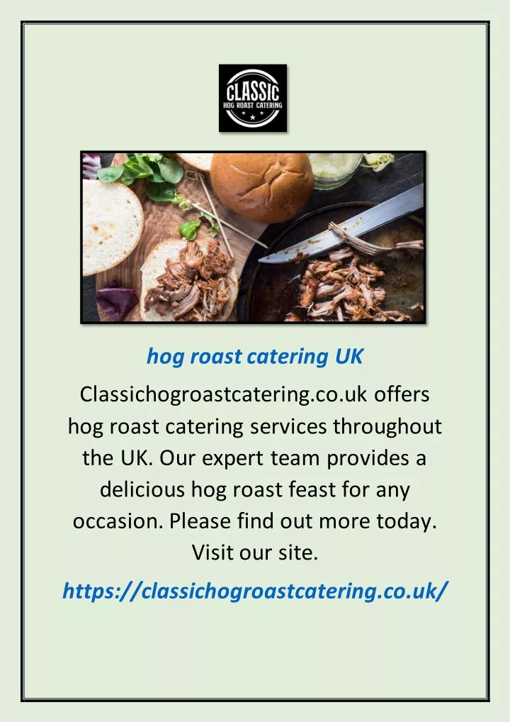 hog roast catering uk