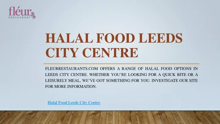 halal food leeds city centre