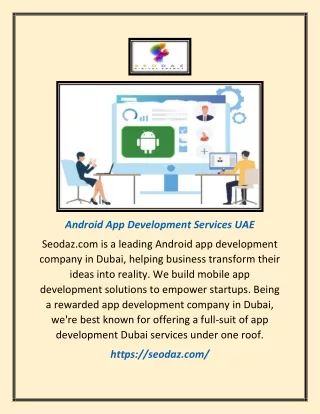 android app development services uae