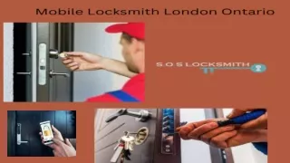 Mobile Locksmith London Ontario