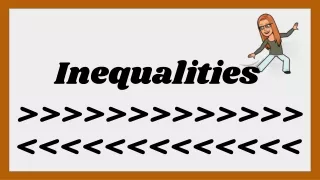 Nov. 10 - Inequalities in Two Variables