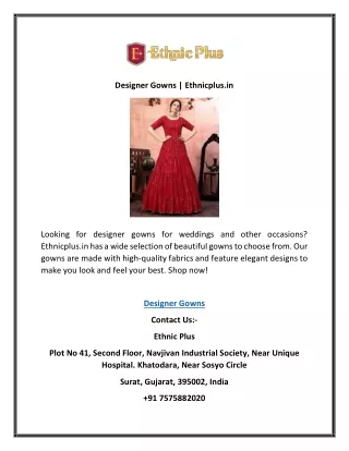 designer gowns ethnicplus in