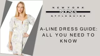 A-Line Dress Guide
