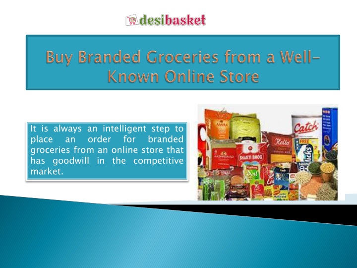 buy branded groceries from a well known online store