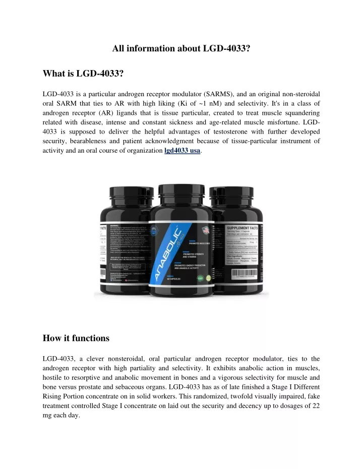 all information about lgd 4033