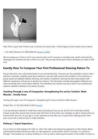 Training Dancing To Children Dance Lesson Strategies & Tasks