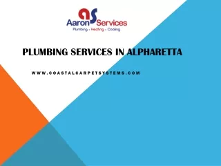 Plumbing Services in Alpharetta - www.chooseaaronservices.com