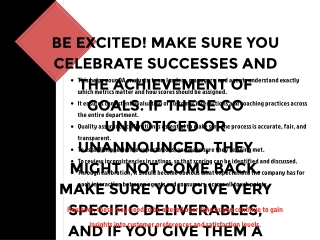 be excited make sure you celebrate successes
