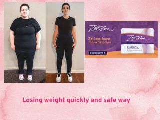 losing weight quickly and safe way