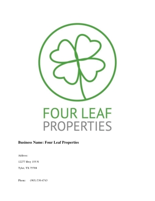 Four Leaf Properties