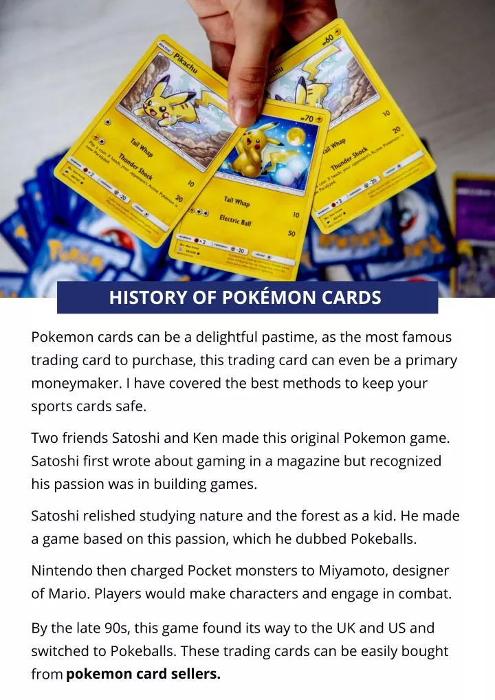 history of pok mon cards