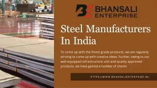steel manufacturers in india