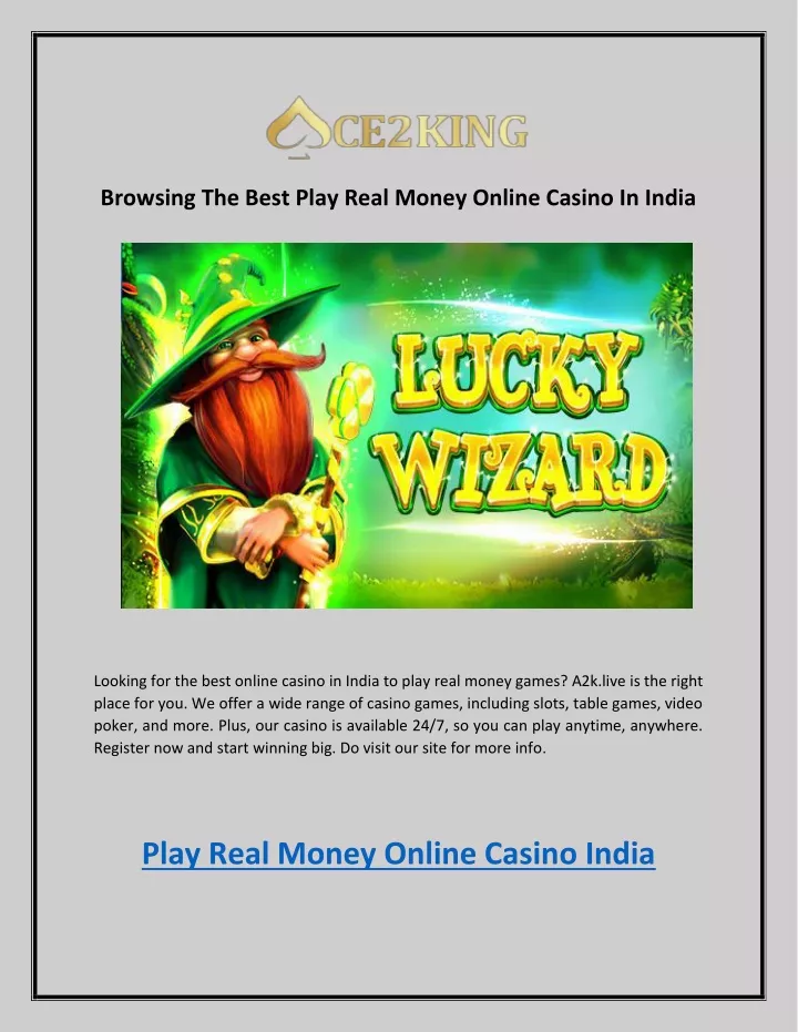 browsing the best play real money online casino