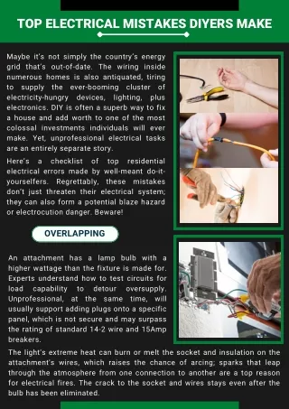 Top Electrical Mistakes DIYers Make