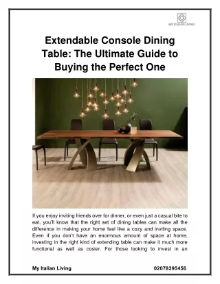 extendable console dining table the ultimate