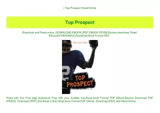 ^DOWNLOAD-PDF) Top Prospect Read Online