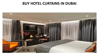 BUY HOTEL CURTAINS IN DUBAI